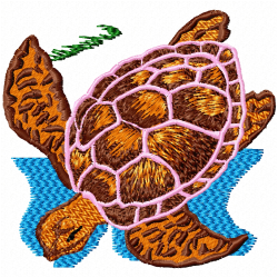 Turtle Embroidery Design 6 Turtle Embroidery Design 6